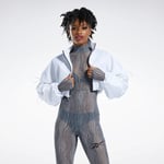 Reebok Cardi B Woven Crop Jacket Women White