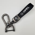 Bil Läder Cykel Nyckelring Metall Finish | Heavy Duty Nyckelring | Nyckelring Och Krokutrustning Pistol Färg Hårdvara Gun Color Hardware Opel