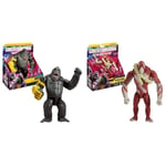 Godzilla x Kong: The New Empire, 11-Inch Giant Kong Action Figure Toy & Godzilla x Kong: The New Empire, 6-Inch Skar King Action Figure Toy, Iconic Collectable Movie Character, Includes Bone