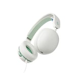 Skullcandy Grom Casque Filaire pour Enfant, Volume Limité, Port de Partage Audio, Microphone, Fonctionne avec Les Ordinateurs et Appareils Bluetooth - Blanc