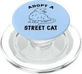 Funny Adopt a Street Cat Possum Lover PopSockets PopGrip for MagSafe