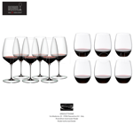 Riedel - 6 Glasses Wine Riedel Veloce Cabernet/Merlot + 6 O Wine Cabernet