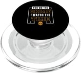 You Do The Crime I Watch The Time Funny Corrections Officer PopSockets PopGrip for MagSafe