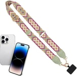 Laniere Telephone Portable,Bandoulière Pour Téléphone Portable,Universal Phone Lanyard, Chaine Telephone,Ceinture De Rangement Pour Téléphone Portable(Portefeuille Non Inclus)