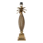 Ananas Lampfot I Metall 60cm E27 Guld