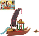 Mattel Disney Moana 2 Toys, Moanas Adventure Canoe Playset with Floating Canoe