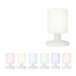 Smartwares Lampe LED de Table IDE-60067 - Lumière Blanc Chaud ou colorée - sans Fil, Rechargeable - Intérieur ou extérieur