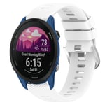 Garmin Forerunner 255S Klokkerem i silikon, 18mm - Hvit