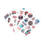 Grupo Erik - Gadget Decals Captain America, Marvel | Lot de 56 Autocollants | Stickers pour Ordinateur Portable, Smartphone, Tablette, Console