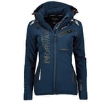 Geographical Norway Veste softshell pour femme, veste de pluie fonctionnelle pour le sport et les activités de plein air, XL