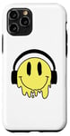 Coque pour iPhone 11 Pro Sourire jaune fondant drôle souriant visage dégoulinant mignon