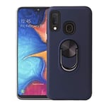 Hicaseer Samsung Galaxy A20e Case, 360Â° Rotating Metal Bracket Compatible with Magnetic Car Holder for Samsung Galaxy A20e - Dark Blue
