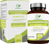 Saccharomyces Boulardii 20 Billion CFU with Prebiotic,Probiotic Yeast Supplement