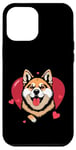 Coque pour iPhone 12 Pro Max Coeurs de Corgi pour la Saint-Valentin