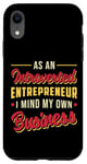 iPhone XR Introverted Business CEO Boss Retro Hustle Entrepreneur Case