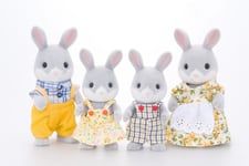 Sylvanian Families Familjen Bomullskanin, 3 År, Blandade Färger, Grå, Vit, Gul, Polystyren, Plast, Akrylnitrilbutadienstyren (Abs)