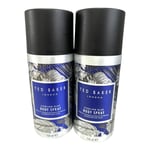 Lot 2 x Ted Baker London STERLING BLUE Body Spray 150ml 