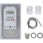 Eosnow Minuterie de pompe de piscine, boîte numérique étanche, interrupteur de contrôle de temps Programmable pour chauffage, moteur de Spa, AC 220V