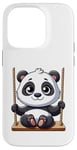 Coque pour iPhone 14 Pro Aire de jeux Panda Swinging Playground Fun