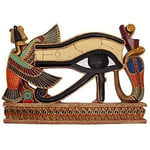 Design Toscano egyptisk Il dHorus väggskulptur, flerfärgad, 4 x 30,5 x 21,5 cm - QL124212