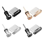 Anti Dust Plug Set Usb Type-c Port 3.5mm Earphones Jack Plug For Huawei Xiao Mi