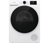 Hisense Series 3+ DHGE8043 8 kg Heat Pump Tumble Dryer - White, White