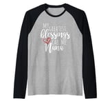 My Greatest Blessings Call Me Nana Sentimental Grandma Raglan Baseball Tee