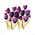 The Art Group Nicola Evans (Tulips) -Art Print 40 x 40cm, Paper, Multicoloured, 40 x 40 x 1.3 cm