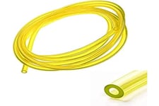 cyclingcolors Yellow Petrol Fuel Gas Line Pipe Hose Lawn Mowers Trimmer Chainsaw, 2mm x 3.5mm x 1m