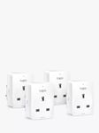 TP-Link Tapo P100 Mini Wi-Fi Smart Plug, Pack of 4