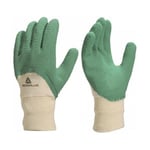 Gants latex crêpés vert LA500 Delta Plus Taille: 10