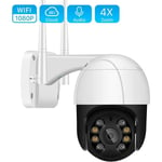 Litzee - hd 1080P Ptz WiFi ip Caméra Speed Dome Caméras Extérieur 4X Zoom Numérique ai Détection Humaine Caméra sans Fil H.265 P2P Onvif Audio Caméra