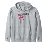 Jesus - King of Kings, 1 Cross 3 Nails 4 Given Christian Zip Hoodie