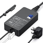 Surface Pro Charger,65W Microsoft Surface Charger for Surface Pro 3/4/5/6/7/7+/8/9/10, Surface Laptop 2/3/4/5/6/7, Surface Book 1/2/3, Surface Go 2/3/4, Surface Laptop Go 2/3/4, Surface Laptop Studio