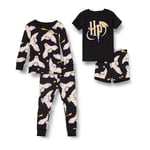 Amazon Essentials Harry Potter Ensembles de Pyjama en Coton, Coupe ajustée Mixte Enfante, Harry Potter Hedwige - Enfants, 9 ans