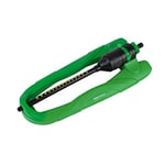 Amazon Basics Water Oscillating Sprinkler with 1.9 cm Tool Adaptor, 44.5 x 18.2 x 7 cm, Green