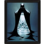 Pyramid International Batman Poster in 3D Lenticular Poster (Gotham Protector Design) Wall Art 25cm x 20cm x 1.35m in Box Frame - Official Merchandise