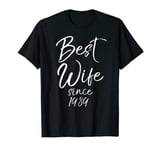 Anniversary Gift from Husband to Wife Best Wife Since 1989 T-Shirt