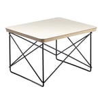 Vitra - Occasional Table LTR White/Basic Dark - Sidobord - Charles & Ray Eames - Vit - Metall/Trä