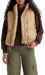 Levi's Women's Pillow Bubble Vest Jacket, Travertine, S