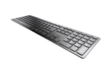 CHERRY KW 9100 SLIM - tastatur - fransk - sort, sølv Indgangsudstyr