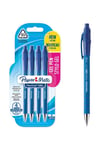 Paper Mate FlexGrip Gel Pens | Medium Point (0.7 mm) | Blue Ink | 4 Count