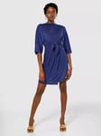 Closet London Wrap Kimono Mini Dress, Royal Blue