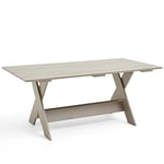 Crate matbord taupe furu 180x90 cm