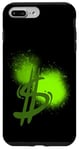 Coque pour iPhone 7 Plus/8 Plus Argent, graffiti, billet d'un dollar, Cach Hustle Flow Green Benjamin