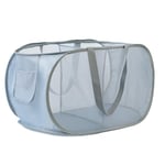 KIAYOO Panier à Linge Pliable, Corbeilles à Linge Pop Up Laundry Baskets Sac à Linge,Paniere a Linge Sale 2 Compartiments avec Manipuler pour Salle de Bain Chambre à Coucher Buanderie Voyage, Gris