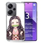 Cokitec Coque Renforcée pour Xiaomi Redmi Note 13 Pro Plus 5G Manga Demon Slayer Nezuko