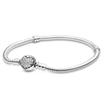 Pandora Bracelet 590743CZ-20 Female Silver Heart Zirconia