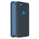 Case for Motorola Moto G71 5G Silicone Semi-Rigid Soft-touch Finish navy