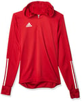 adidas CON20 TK Hood Hooded Track Top Mens, TMPWRD/White, 3XLL